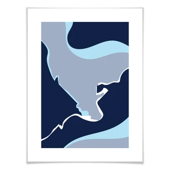 Poster Nordic Creators - Abstract Blue 