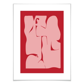Poster Nordic Creators - Abstract Red 