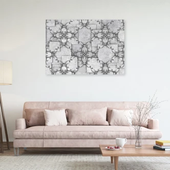Leinwandbild, Orientalisches Muster 3D 