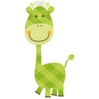 Muursticker Giraf (Patroon) 