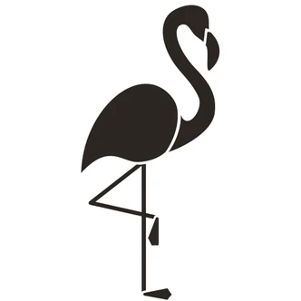 Muursticker Flamingo Silhouet 02 