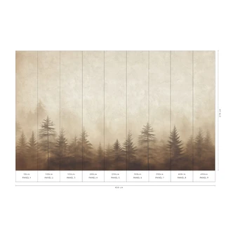 Landschaftstapete Big Pictures beige 4,50 x 2,70 m 