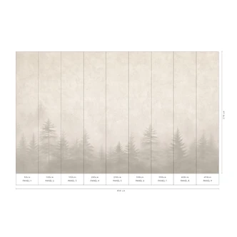 Landschaftstapete Big Pictures creme 4,50 x 2,70 m 