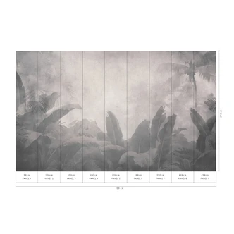 Landschaftstapete Big Pictures grau 4,50 x 2,70 m 