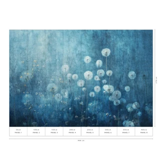 Guido Maria Kretschmer Fototapete Twilight Bloom- Art Edition 2  blau 