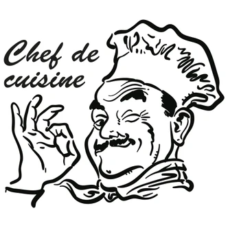 Wandtattoo Chef de Cuisine 