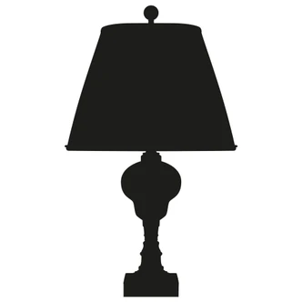 Adesivo murale - Lampada da tavolo 