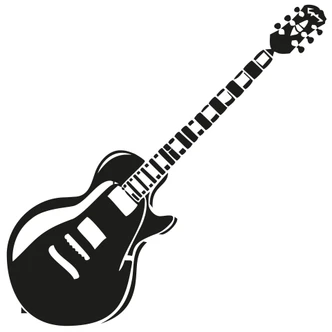 Wandtattoo Gitarre 