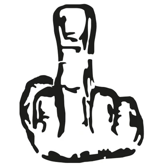 Adesivo murale - Dito medio 