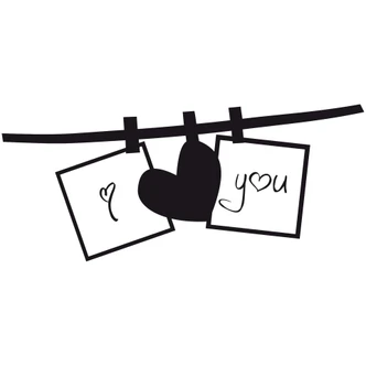 Love You Line Wall sticker 