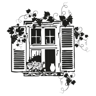 Muursticker Wijnvelden 