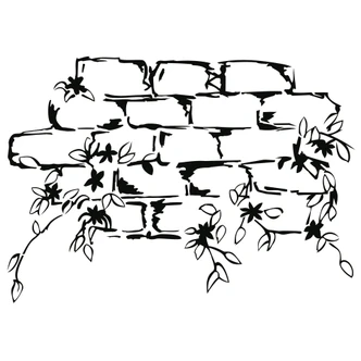 Wandtattoo Mauerblümchen 