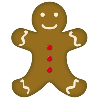 Wandtattoo Lebkuchenmann 