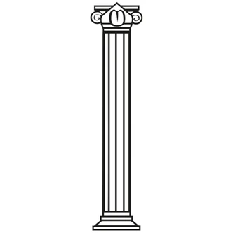 Antique Pillar Wall sticker 
