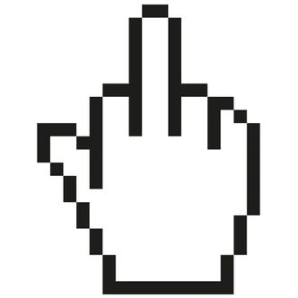 Muursticker Niet Klikken 