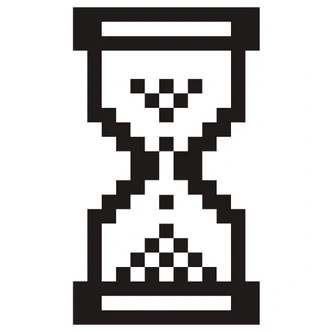 Muursticker Zandloper 