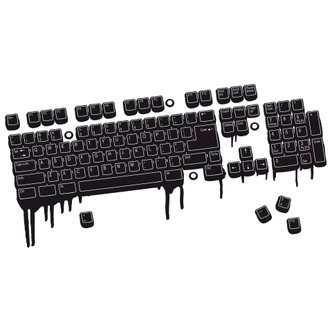 Wandtattoo Hot Keyboard Wandtattoo Hot Keyboard