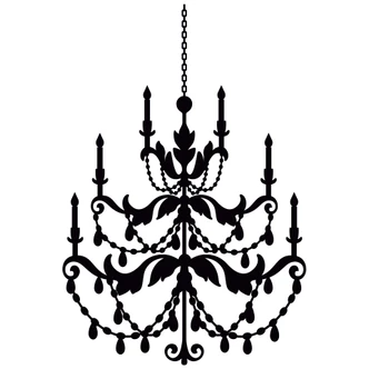 Wandtattoo Kronleuchter 2 