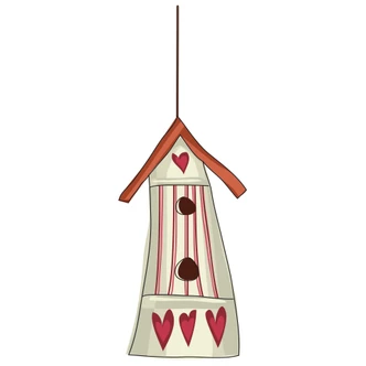Wandtattoo Vogelhäuschen 