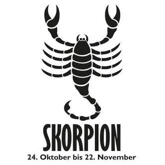 Wandtattoo Sternzeichen - Skorpion 