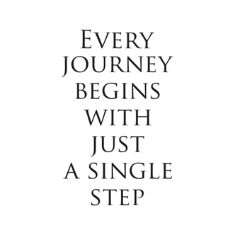 Adesivo murale per le scale - Every Journey... 