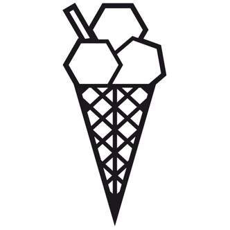 Wandtattoo Origami Eis 