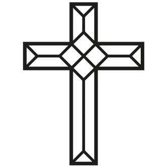 Wandtattoo Origami Kreuz 