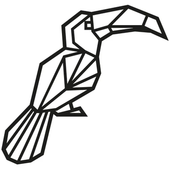 Muursticker Origami Toekan 