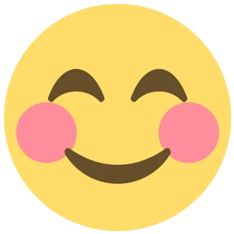 Wall Sticker Emoji Rosy-Cheeked Face 