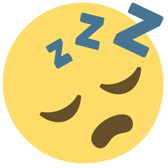 Wall Sticker Emoji Sleeping Face 