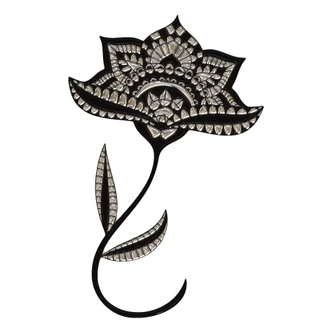 Wandtattoo Metallic Blossom 