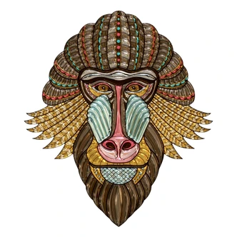 Muursticker Metallic Mandril 