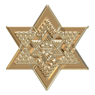Wall sticker Metallic Star Gold 