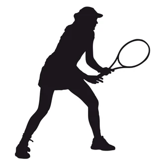 Wall sticker Tennisplayer female 01 