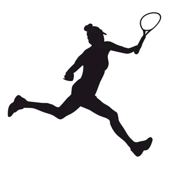 Wandtattoo Tennisspielerin 02 