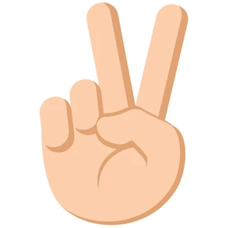 Wall Sticker Emoji Victory Hand 
