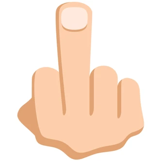 Wall Sticker Emoji The Finger 