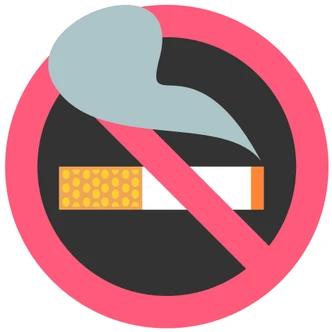 Wall Sticker Emoji No Smoking 