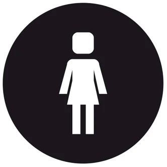 Wall Sticker Emoji Loo Ladies 