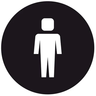 Wall Sticker Emoji Loo Men 