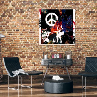 Tableau sur toile, Banksy soldat CND 