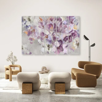 Leinwandbild 5 teilig, Iris Blume 