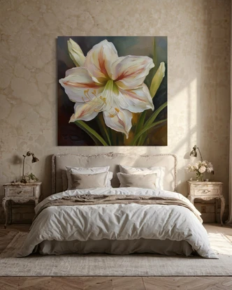 Leinwandbild Blume Lilie Botanicals 