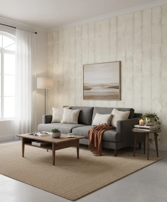 Vliestapete Struktur Modern in Beige  