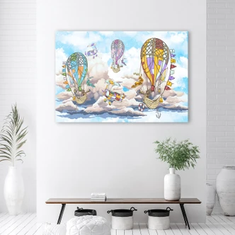 Leinwandbild, Bunte Luftballons 