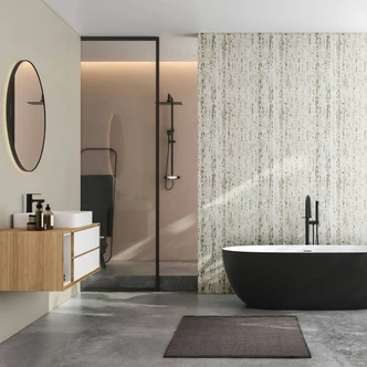 vliesbehang met travertin steen effect in natuurlijke look beige structuur 