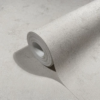 Vliestapete in moderner Putzoptik grau, beige Struktur 