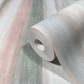 Vliestapete mit moderner Streifenoptik beige, grün Grafisch 
