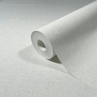 non-woven wallpaper in a slightly glossy structure, white 
