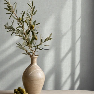 Vliestapete Textil, Struktur Uni Modern matt in Grau 